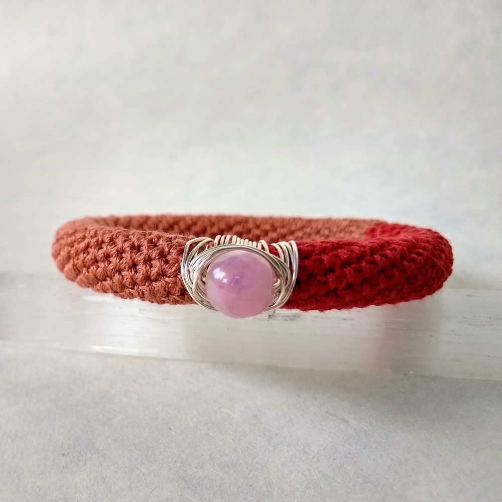 Pima Cotton Crochet Bangle